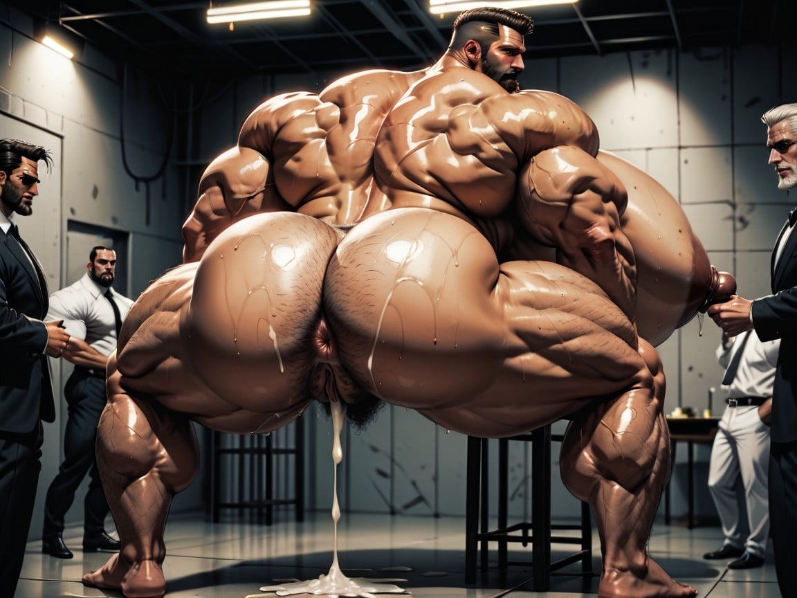 Extremely Large Ass, Massive Muscles, Creampie AI Porn