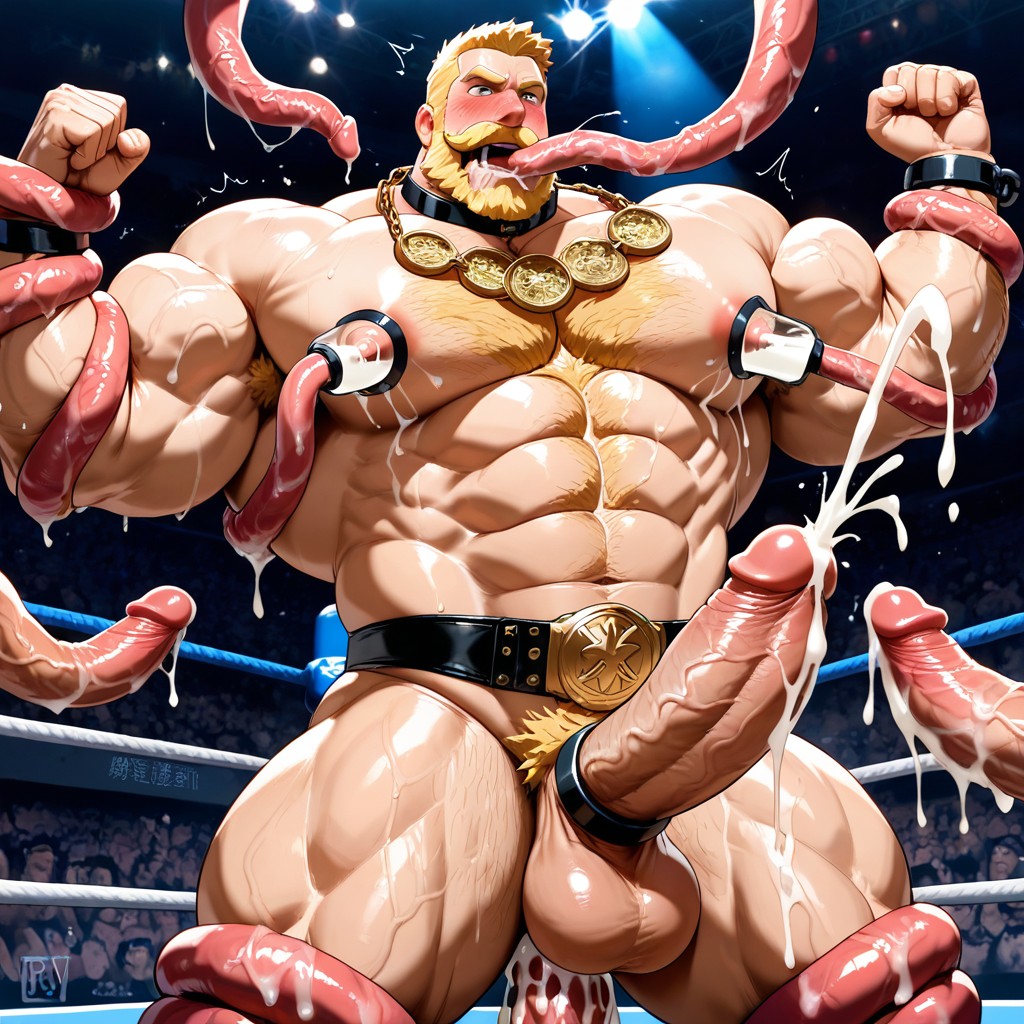 Gay Anal Sex, Blushing, Sucking Tentacle AI Gay Porn