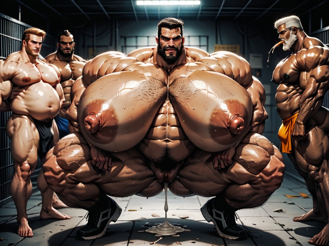 Three Gay Menhaving Sex, Full Body, Hyper Massive Ass AI Porn