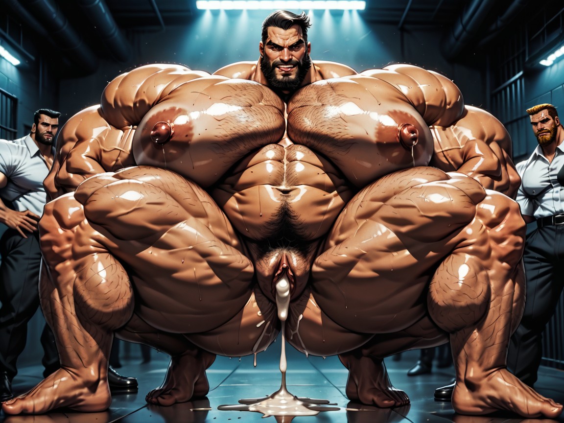 Prison, Breast Expansion, Massive Muscles AI Porn