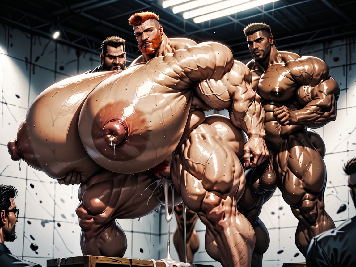 Hyper Bulky, Bearded, Wide Angle AI Porn