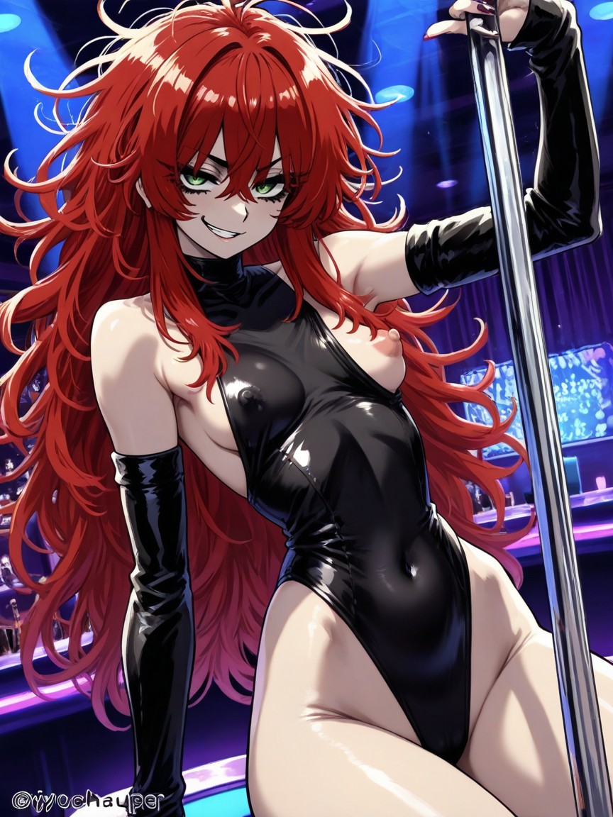 Hyper, Strip Club, Red Hair Hentai AI Porn