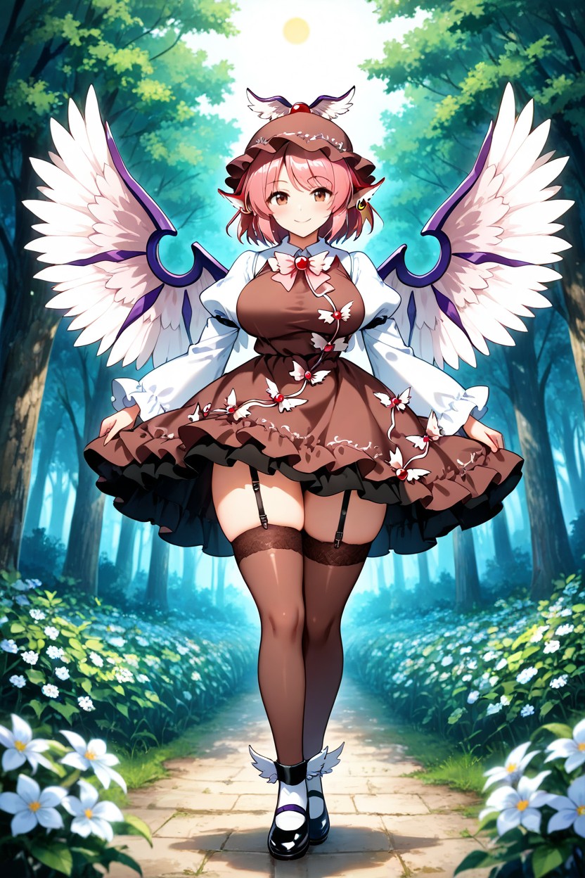 Brown Dress, Forest, Thick Hentai IA