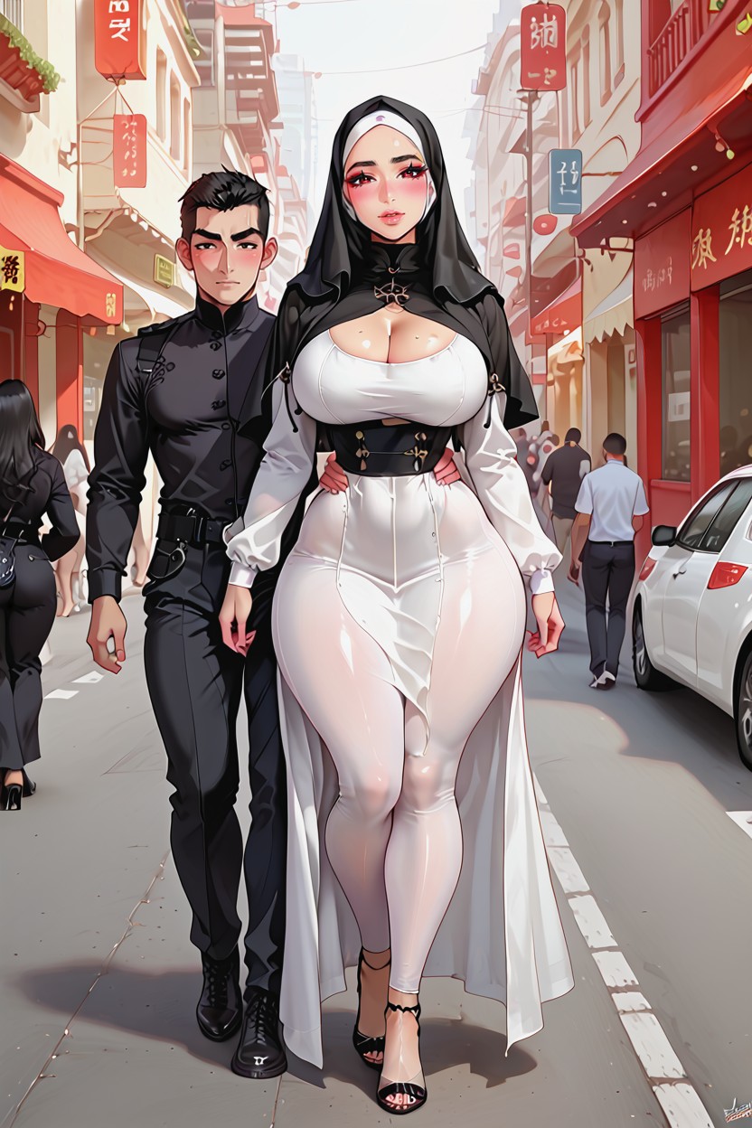 Sexy Chinese Belly Dancers, Chinese, Sexy Hijab Porno IA
