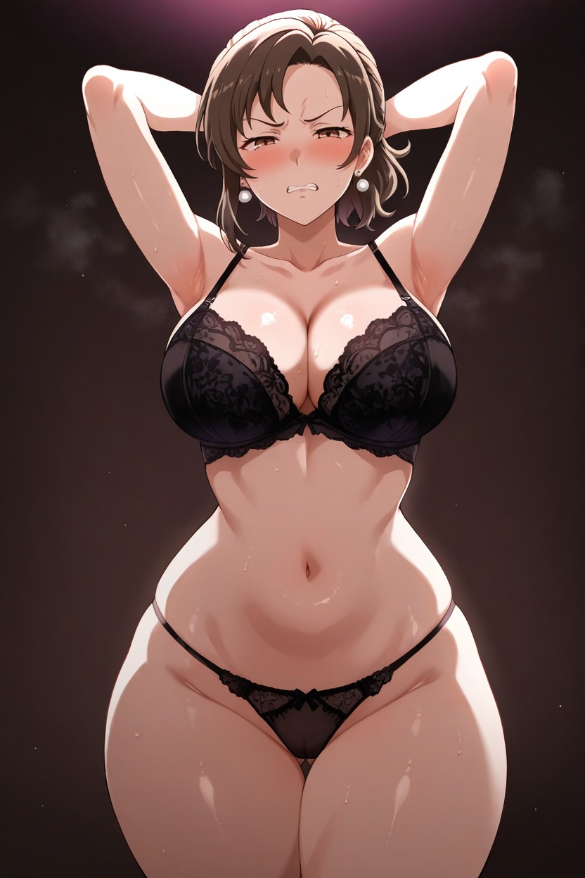 Annoyed Expression, Looking At Viewer, Soft Lighting ヘンタイAIポルノ