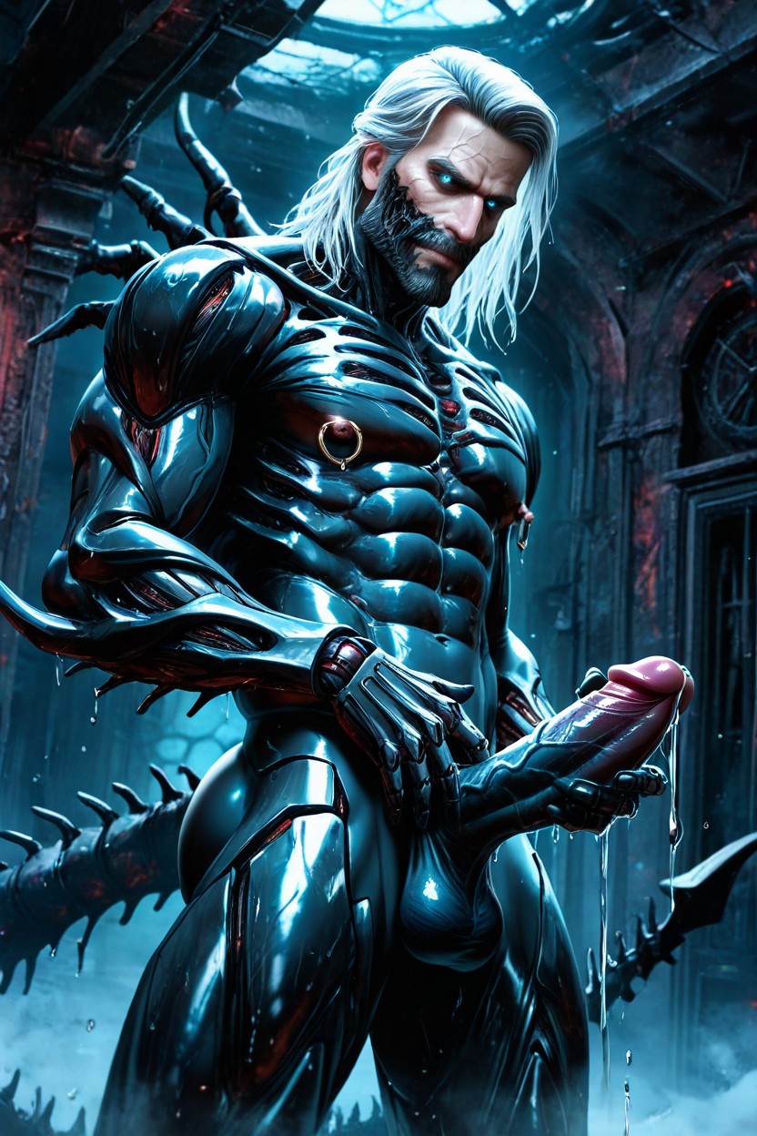 Human Ass, Face And Hair Fully Exposed, Cyborg With Partial Xenomorph Armor Porno IA Gay