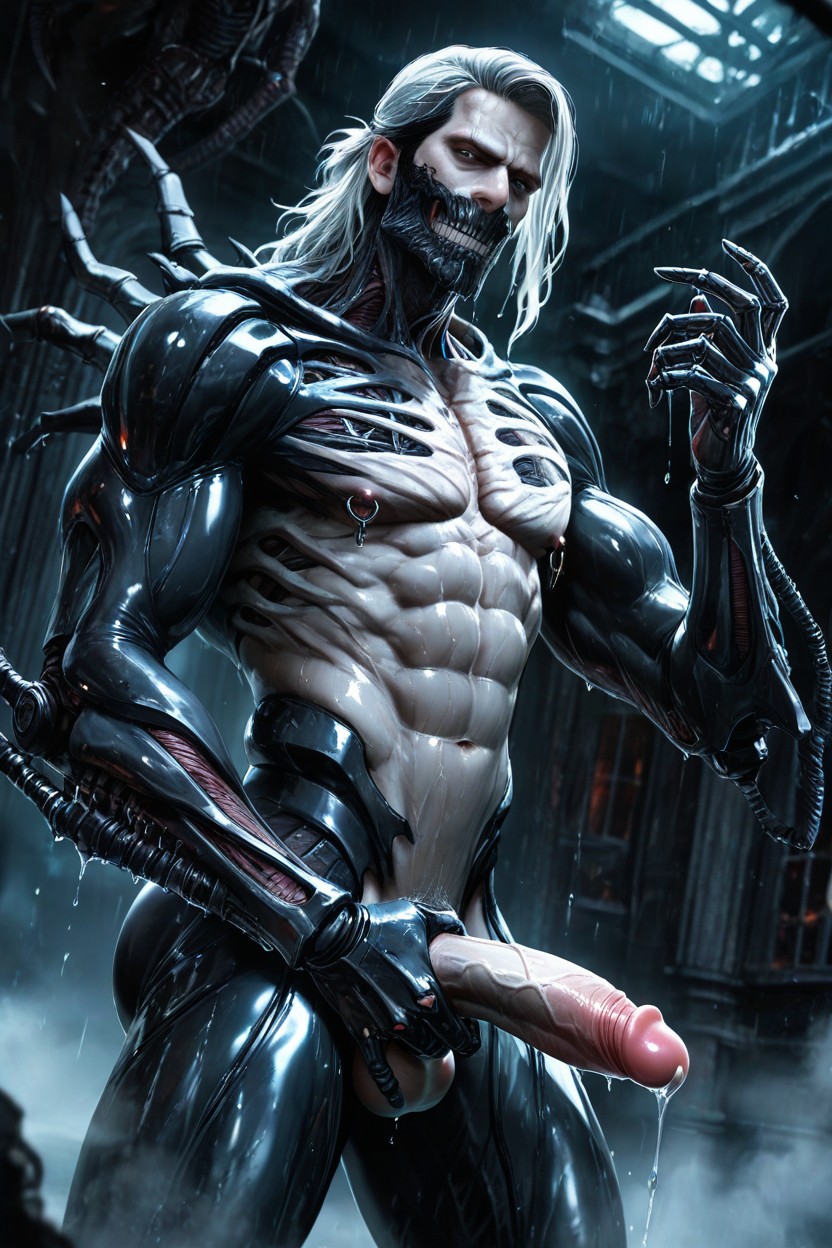 Dynamic Pose, Fog, Thighs And Legs Exposed AI Gay Porn