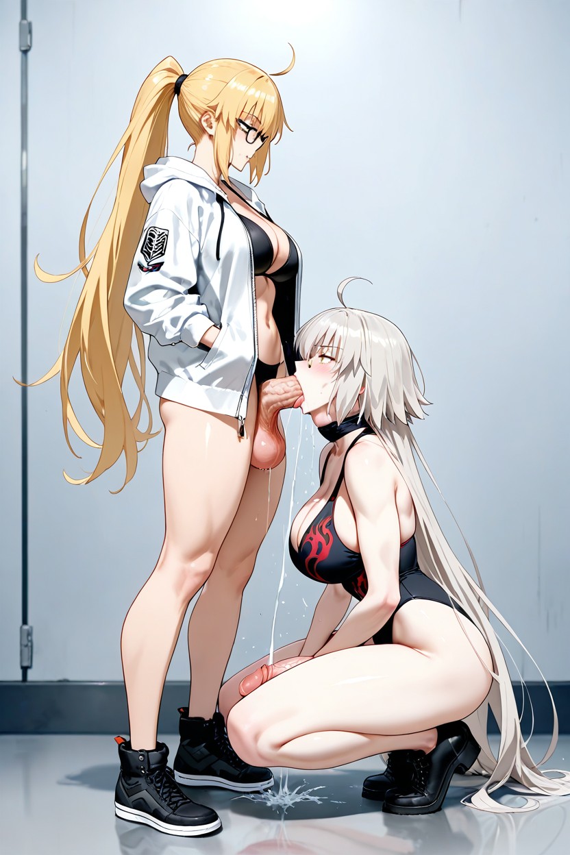 Spilling Cum, 跨性別, Extreme Throat Bulge AI黃漫