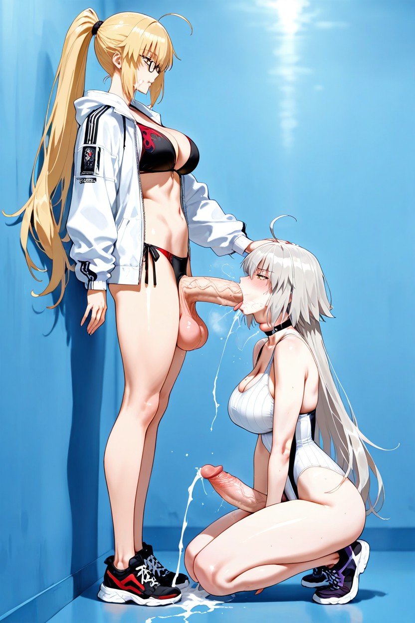 Cuerpo Completo, Pene De Poni, Vista Lateral Hentai IA