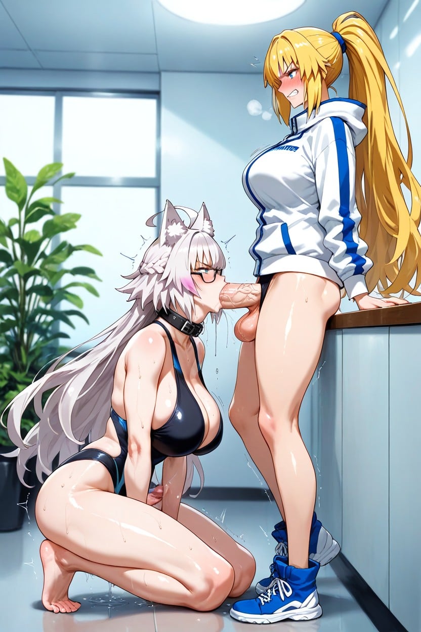 Annoyed, Fate Grand Order, Penis Bumping Throat Hentai IA