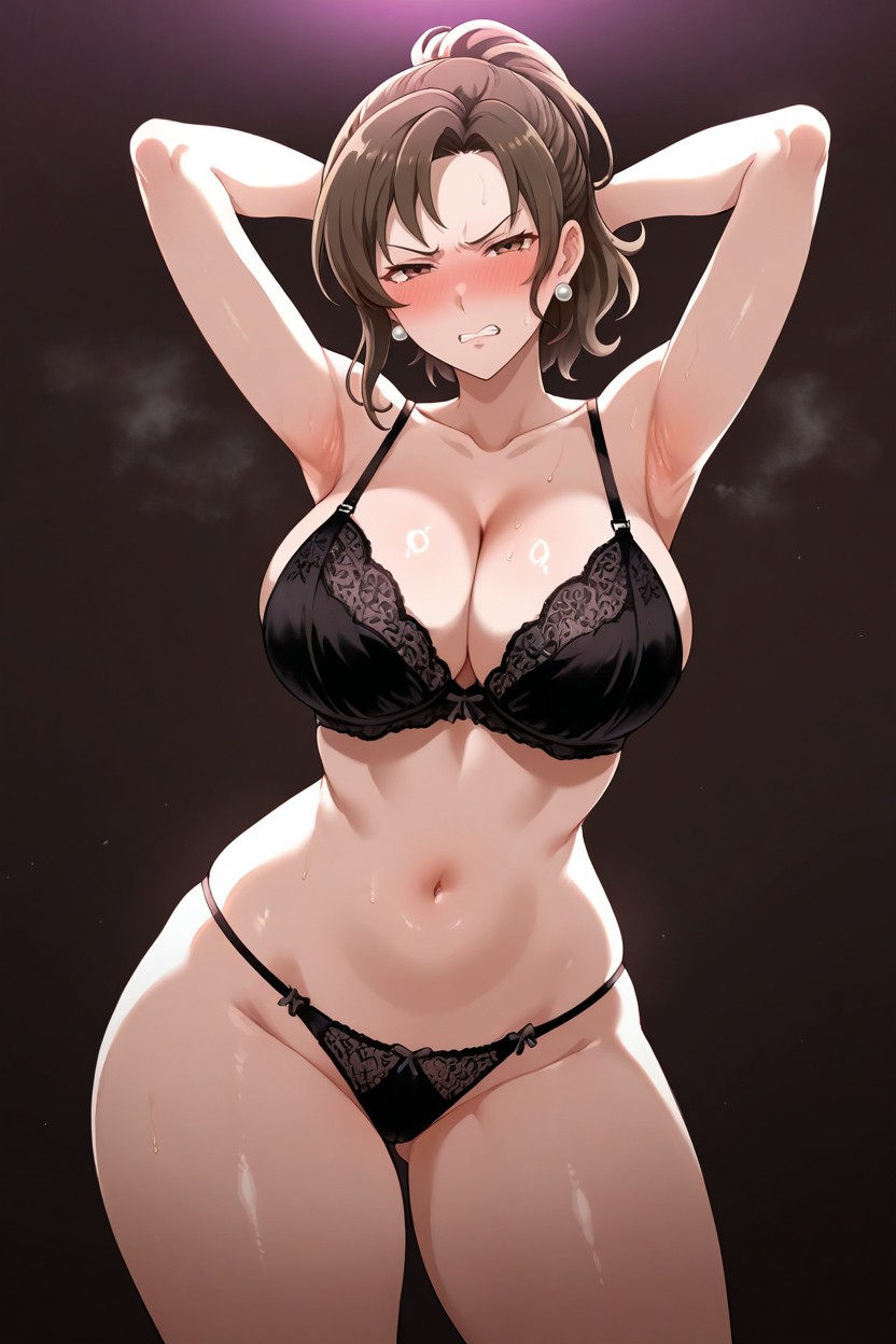 Frowning, Mature Female, Big Ass Hentai AI Porn