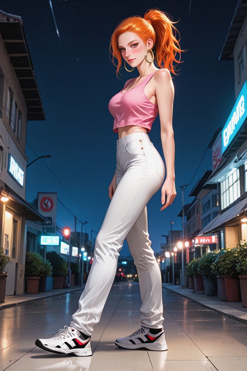 Respect Original Colors, Night, Full Body Hentai AI Porn