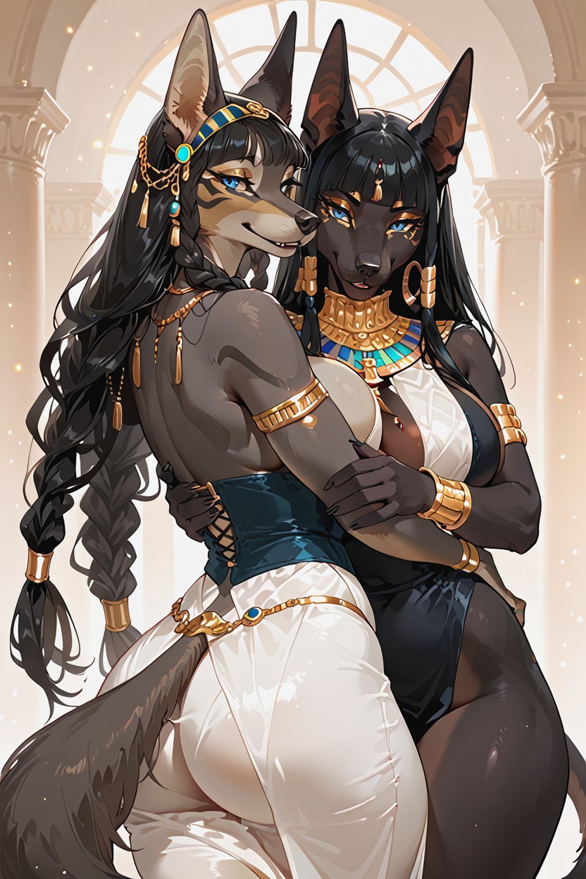 Cleopatra, Fit, Happy Furry AI Porn