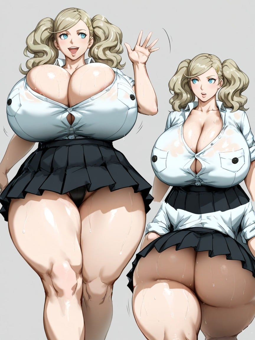 Walking, Simple Grey Background, Perfect Hands AI Porn
