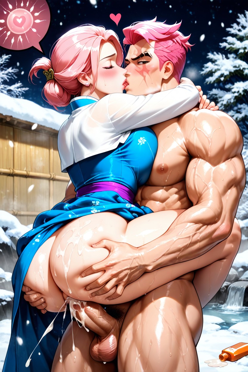 Lotion, Nsfw, Pink Hair Hentai IA