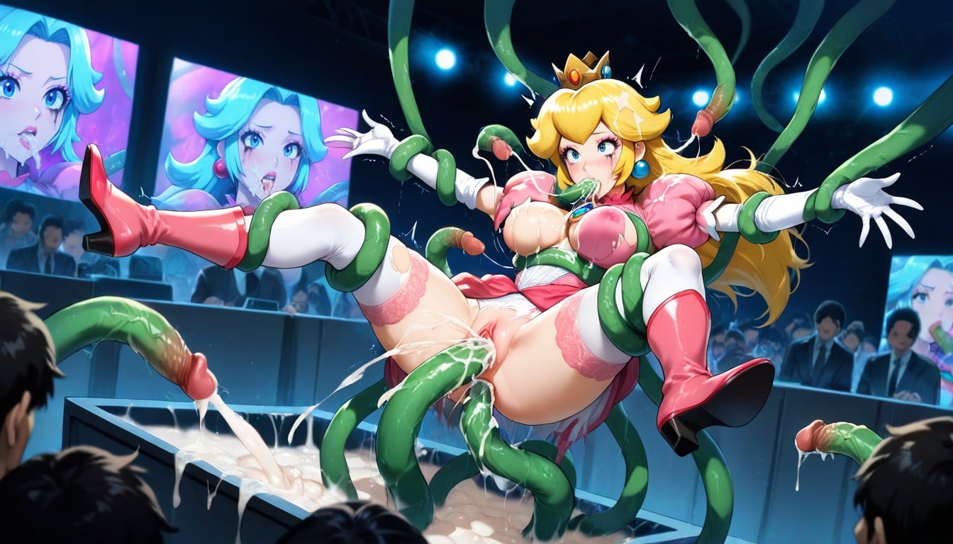 Maquillaje Para Correr, Computers On Show Booths, Women In Random Sexy Cosplay Hentai IA