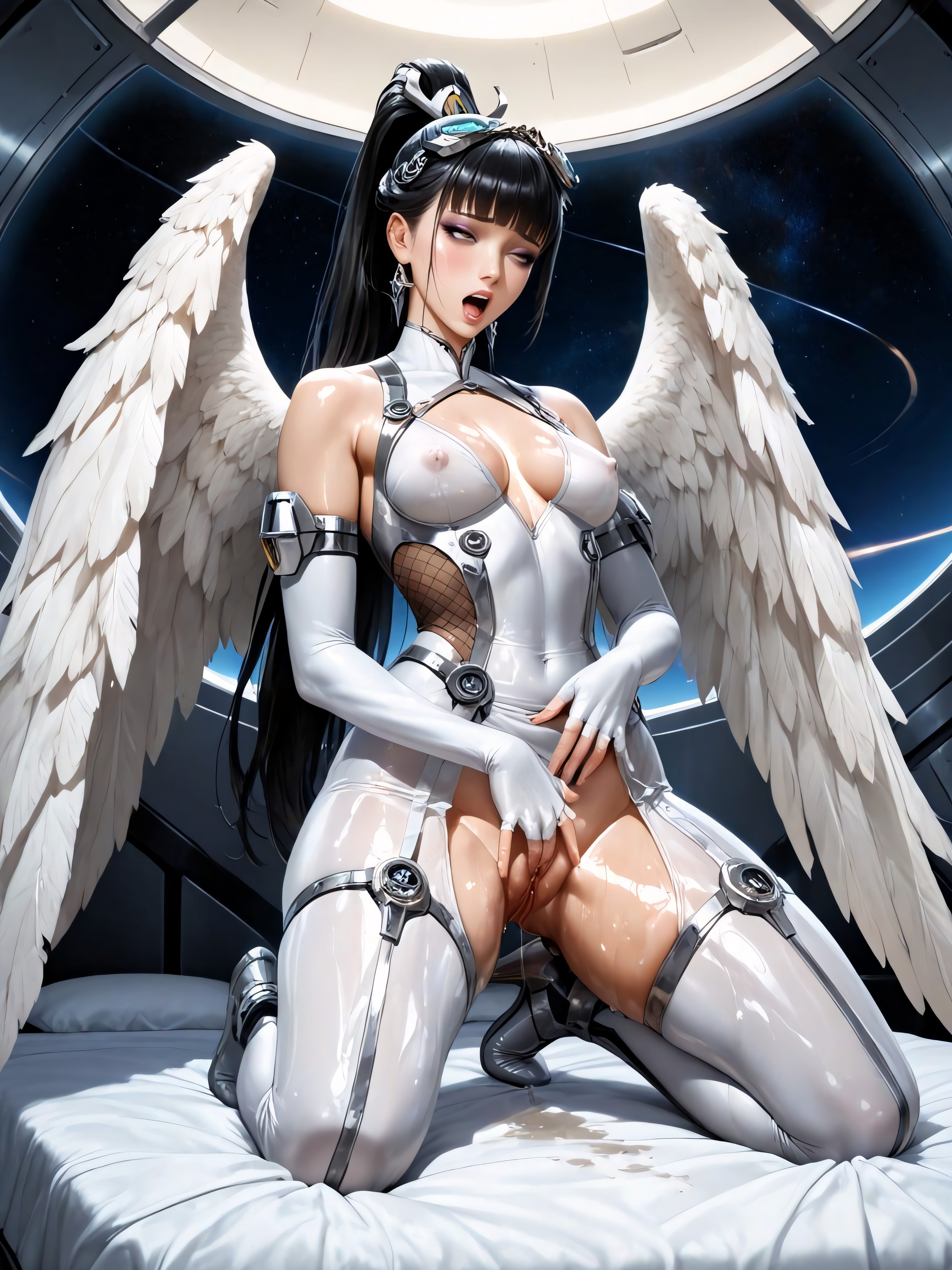 Masterwork, Female Masturbation, Dramatic Lighting Hentai AI Porn