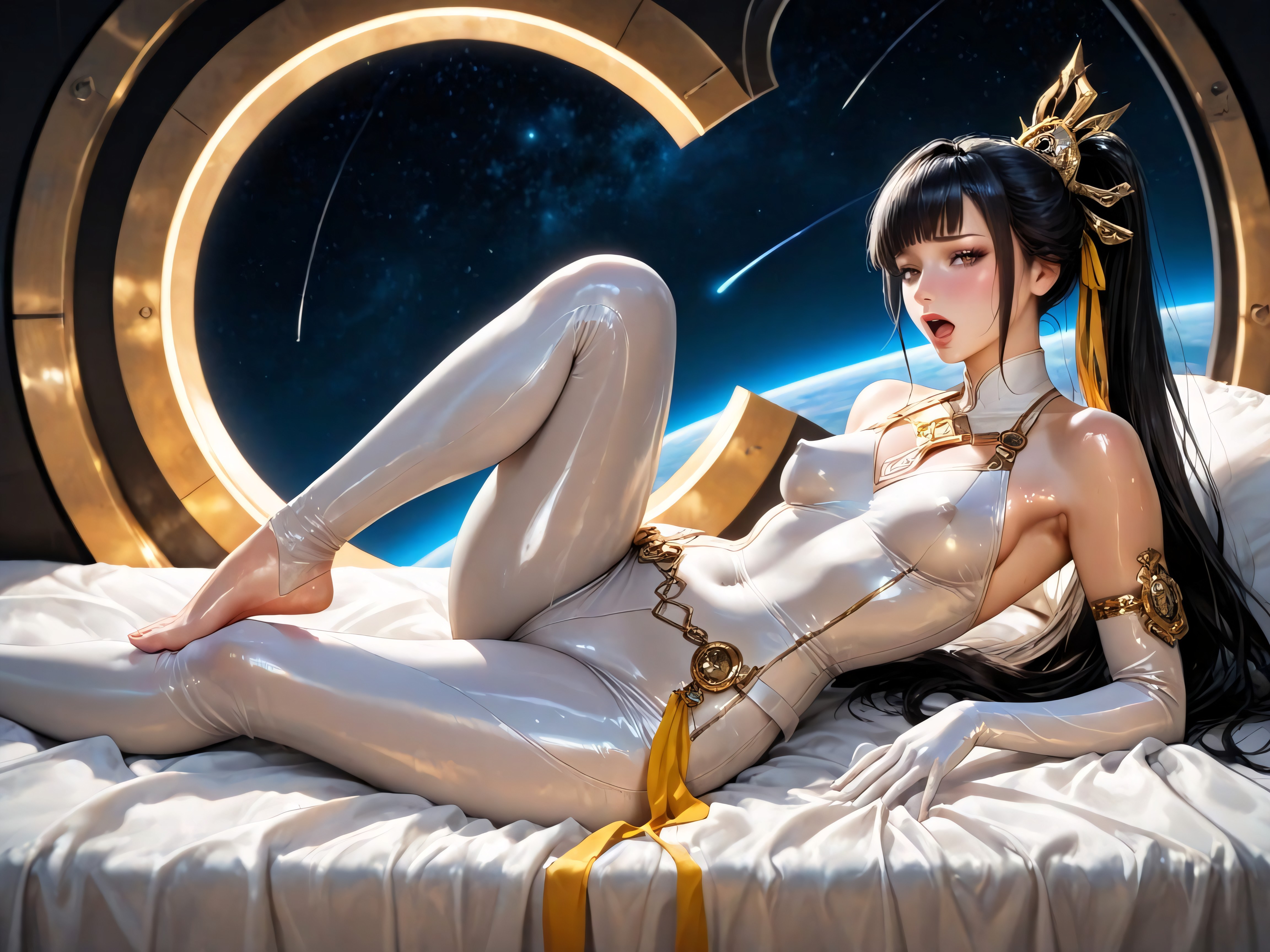 No Sideburns, Rounded Ass, Eve From Stellar Blade Hentai AI Porn