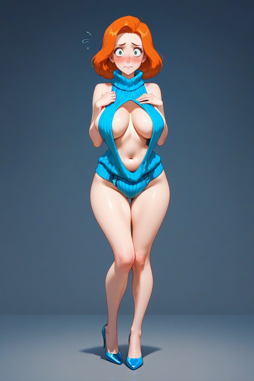 Saggy Breast, Freckles, 25+ Hentai AI Porn