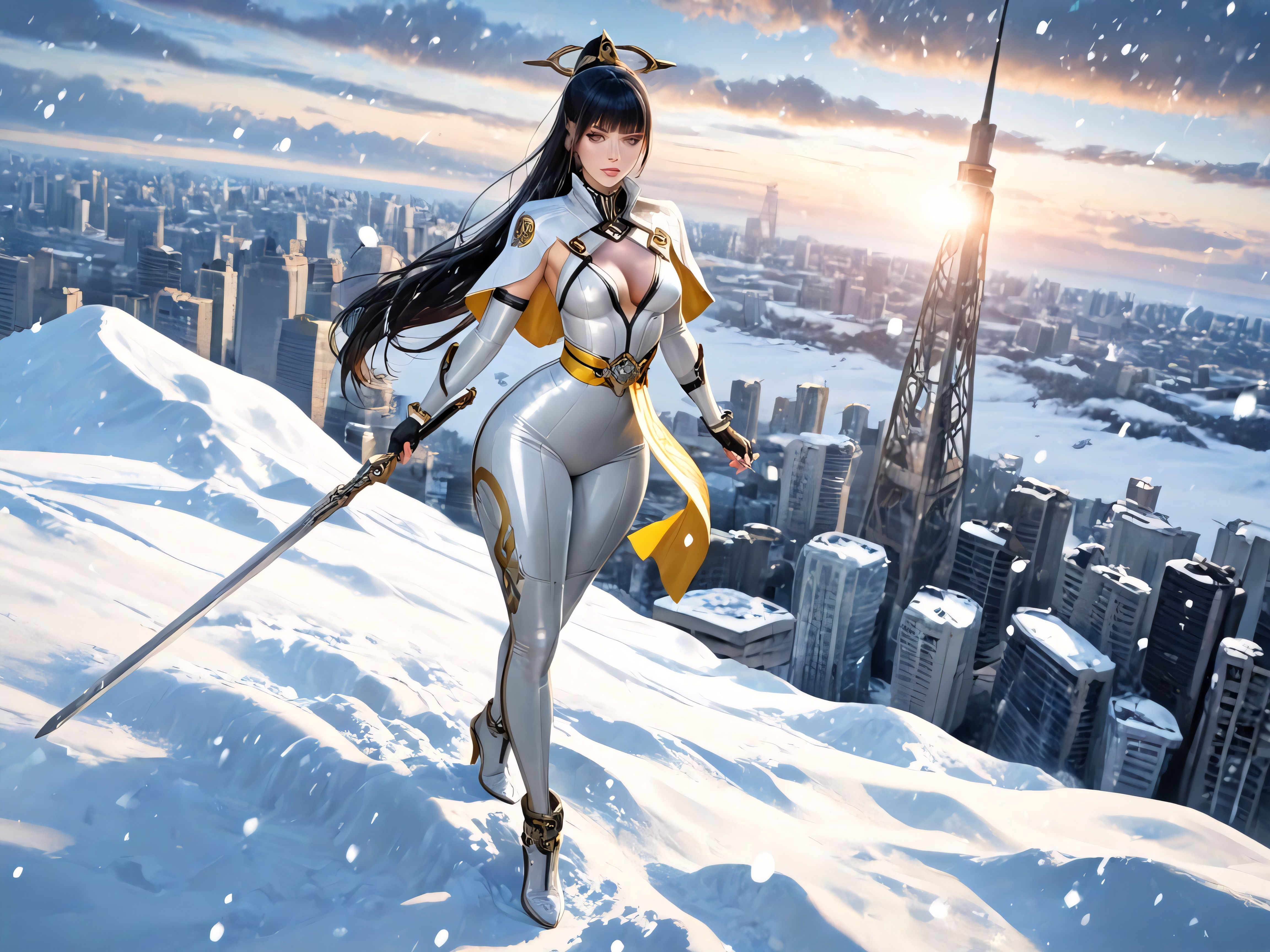 Hourglass Waist, Space Elevator, Small Breasts Hentai AI Porn