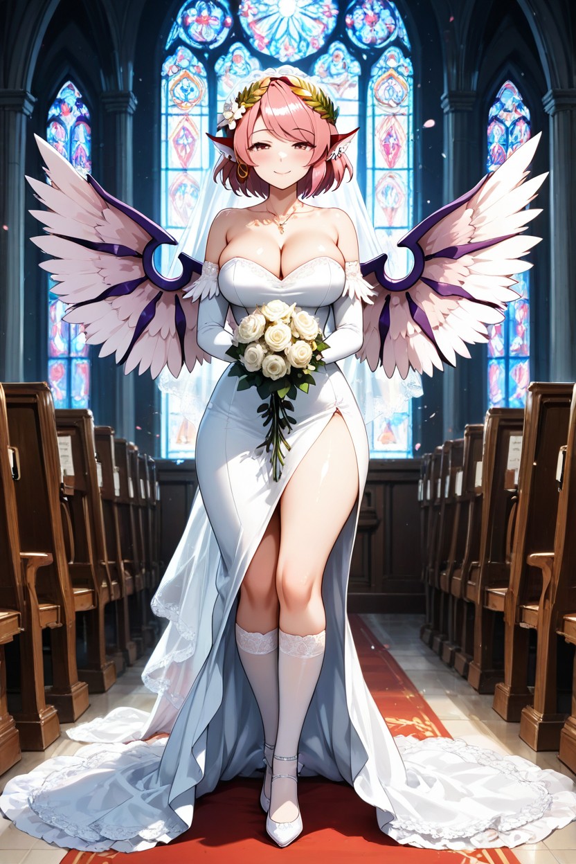 White Wings, Kneehighs, Thick Hentai AI Porn