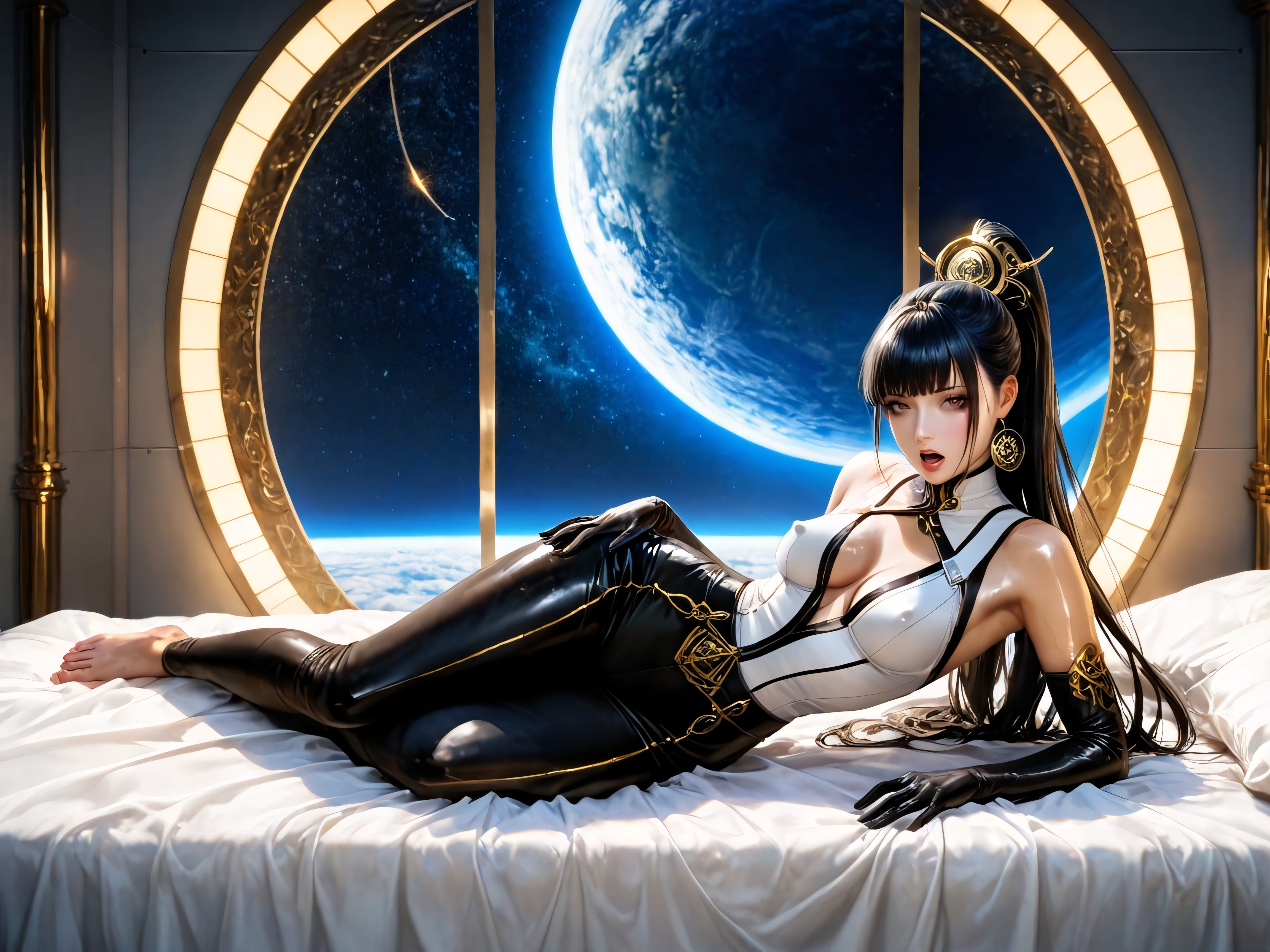 Thick Eyelashes, Ultra Quality, Eve From Stellar Blade Hentai AI Porn