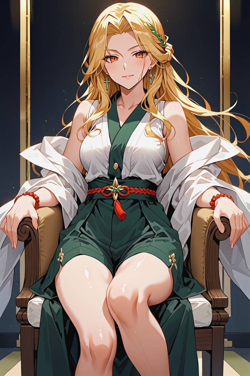 Jitome, Eyes Half Closed, Cross Legged Hentai AI Porn