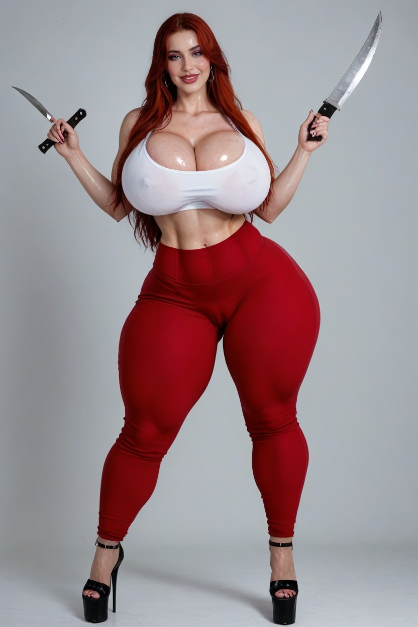 Cosplay, Ultra High Details, Holding A Knife AI Porn