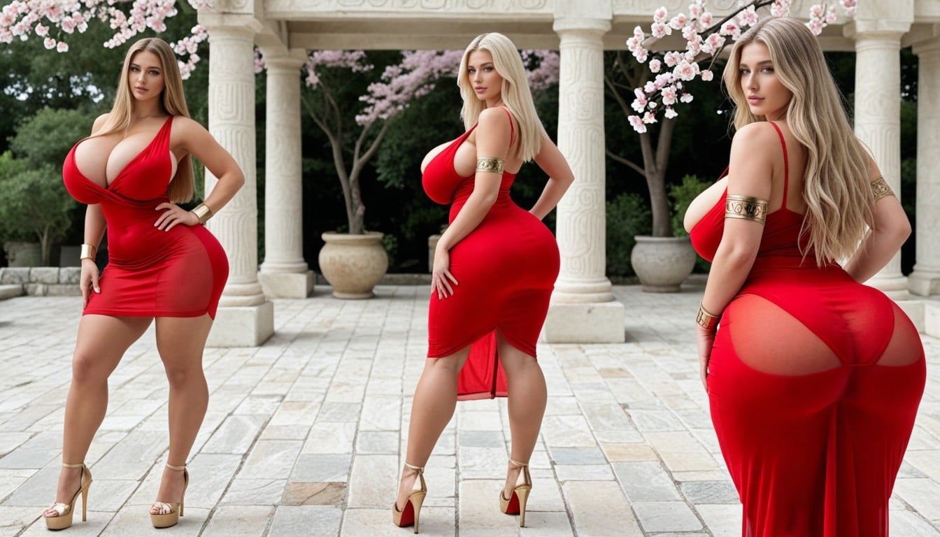 Skimpy Dress, Centered On Screen View, Hyper Hips AI Porn