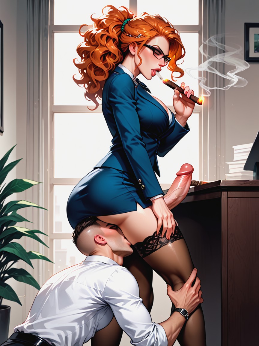 Throatfucking, Man Kneeling, Futadom AI Porn