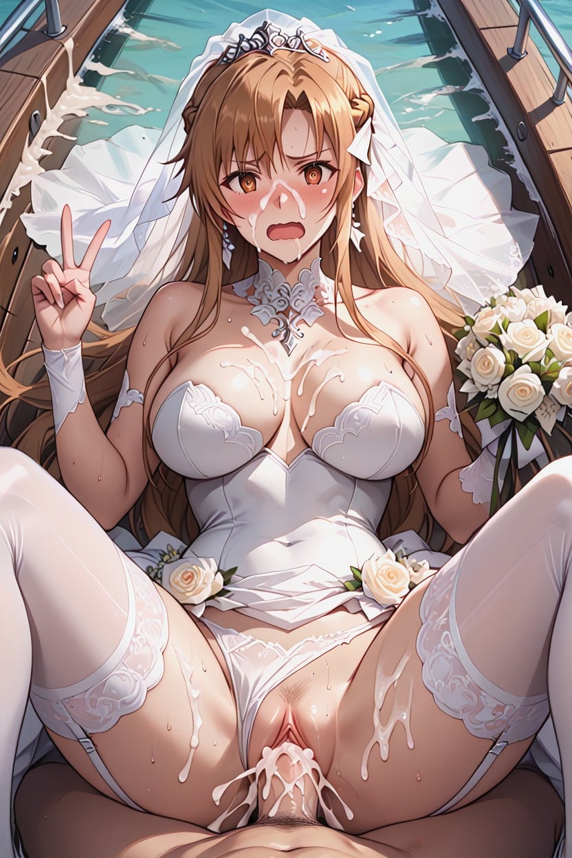 Sweat, Wedding Lingerie, Voluptuous Hentai AI Porn
