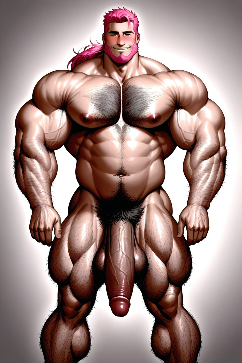 Colossal Hairy Arms, Pink Hair, Pubic Hair AI Gay Porn