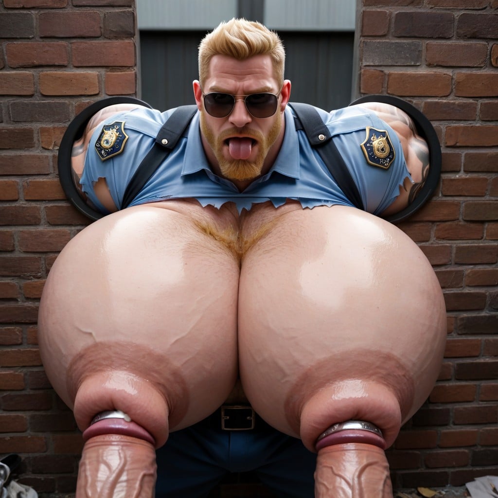 Male Only, Hands Tied Behind Back, Massive Arms AI Gay Porn