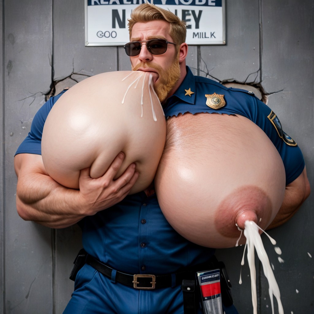 Hyper Bulky, A Lot Of Chest Hair, Male Only AI Gay Porn