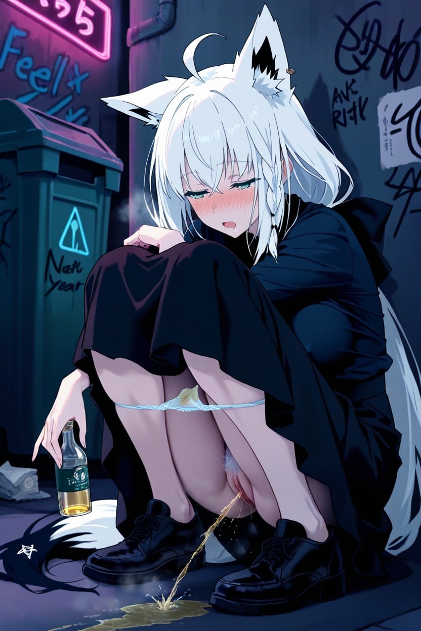 Trembling, Soft Shine, Smooth Hair Texture Hentai AI Porn