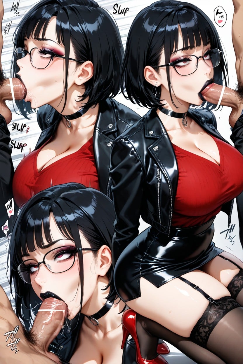 High Resolution, Mascara, Black Hair Hentai AI Porn