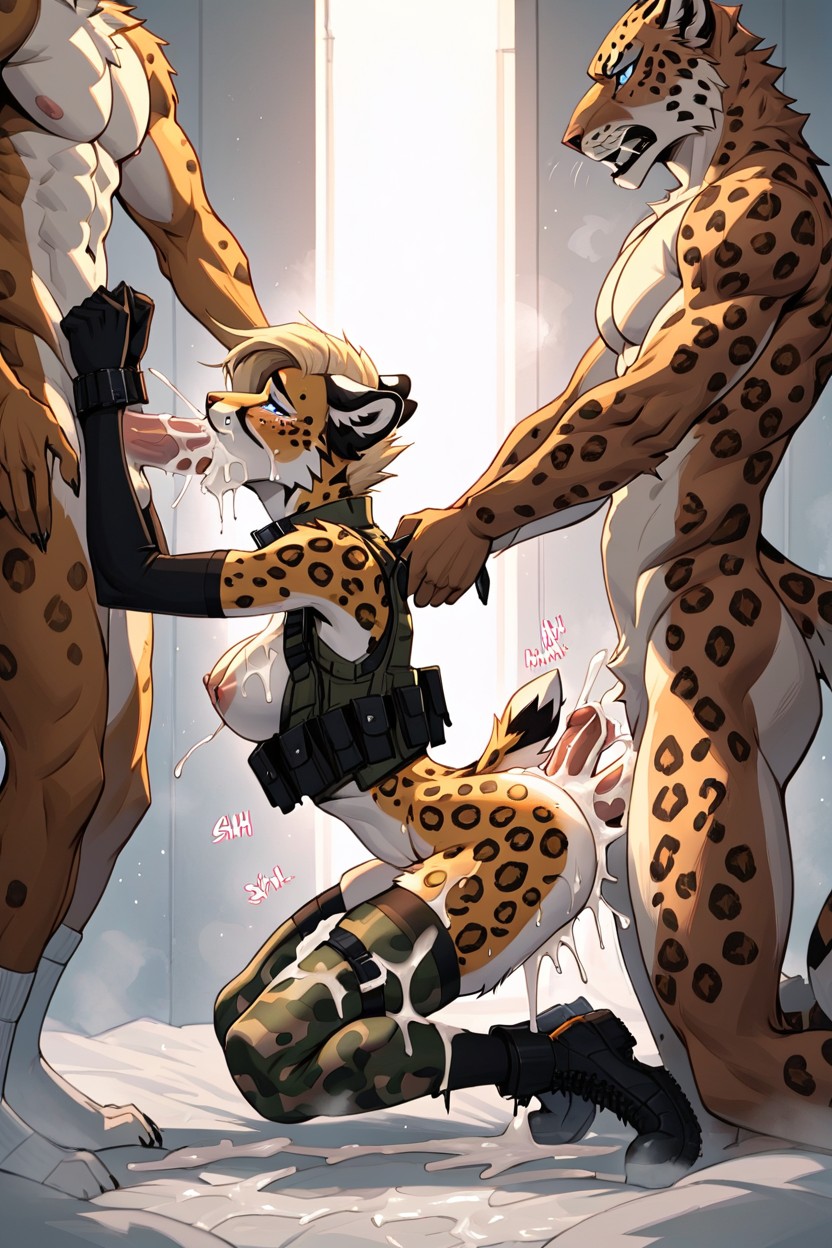 Moaning Noise, Living Room, Gangbang Furry AI Porn
