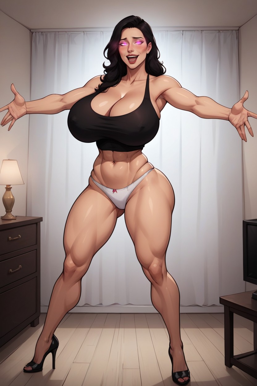 Step Mother Susan Long, Corrupted And Brainwashed Into An Evil Slutmom Queen, Facing Camera MILF AI Porn
