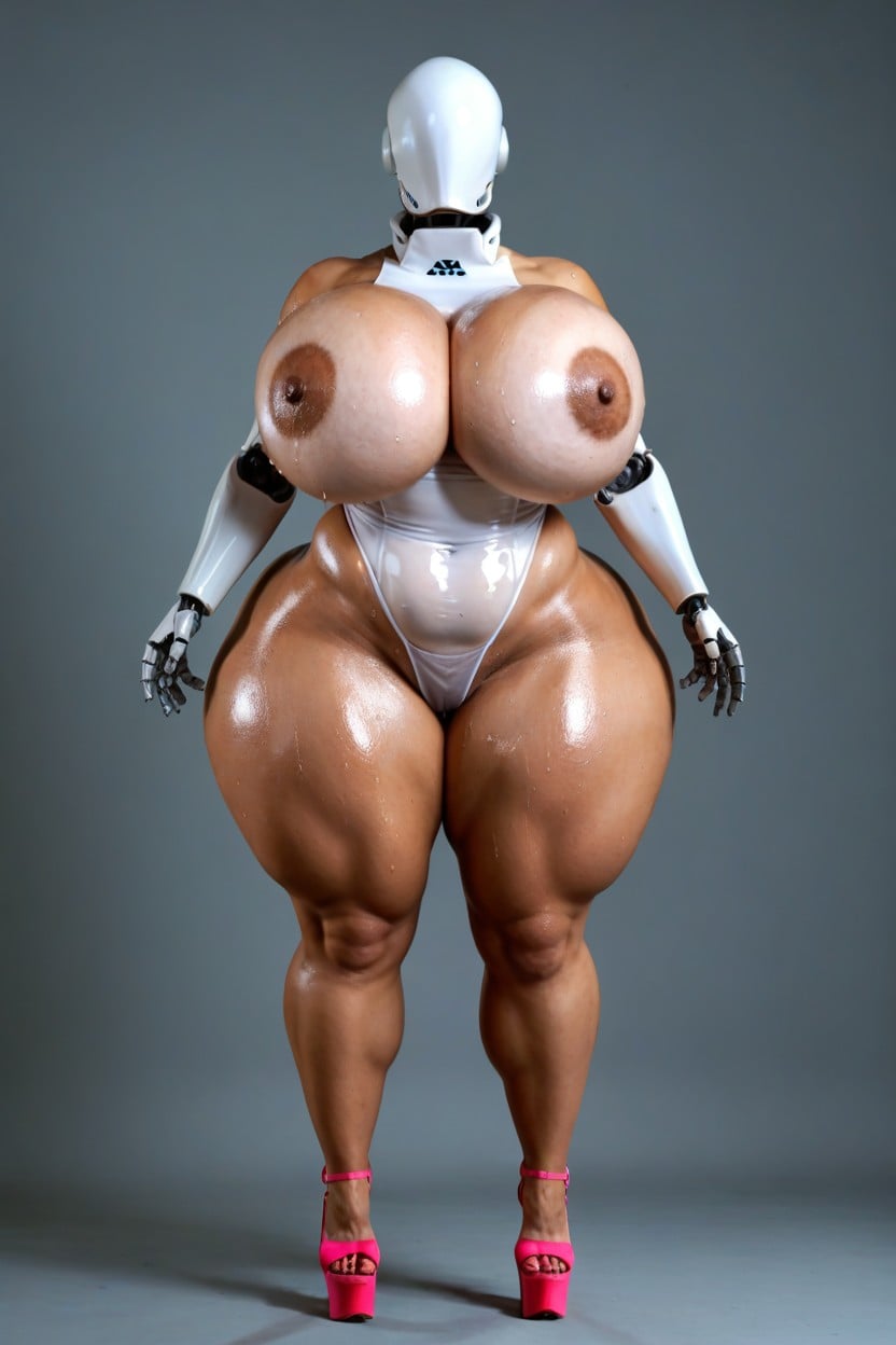 Dark Areoles, Whole Body, Hourglass AI Porn