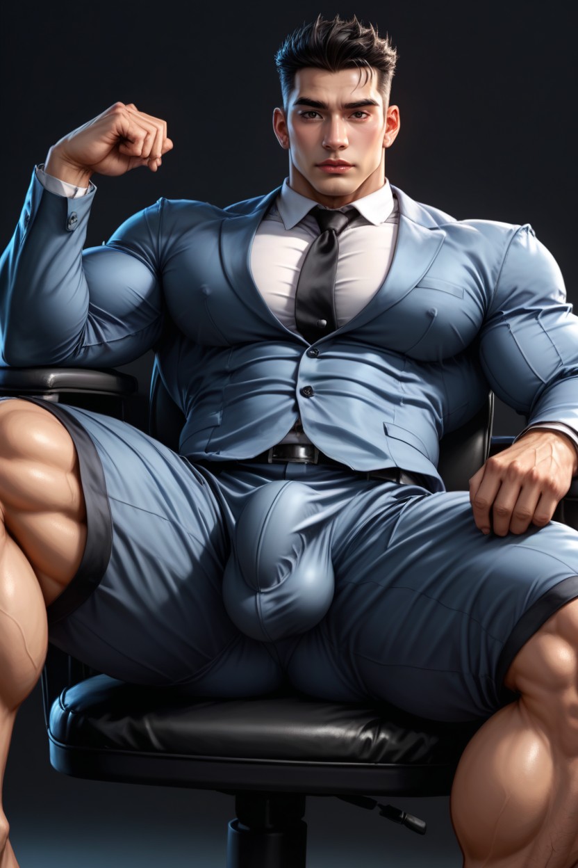 Uhd, Bodybuilder, Wide Angle AI Gay Porn