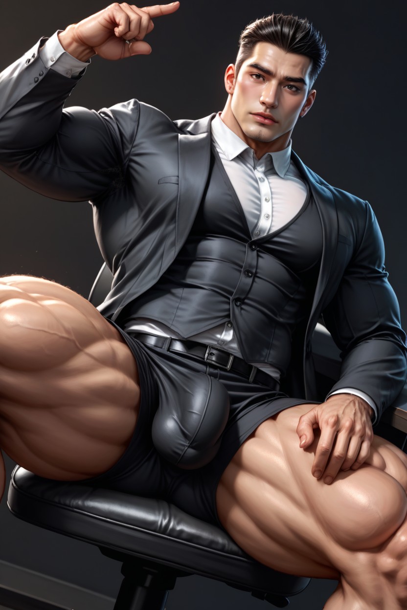 Hdr, Super Thick Thighs, Broad Shoulders AI Gay Porn