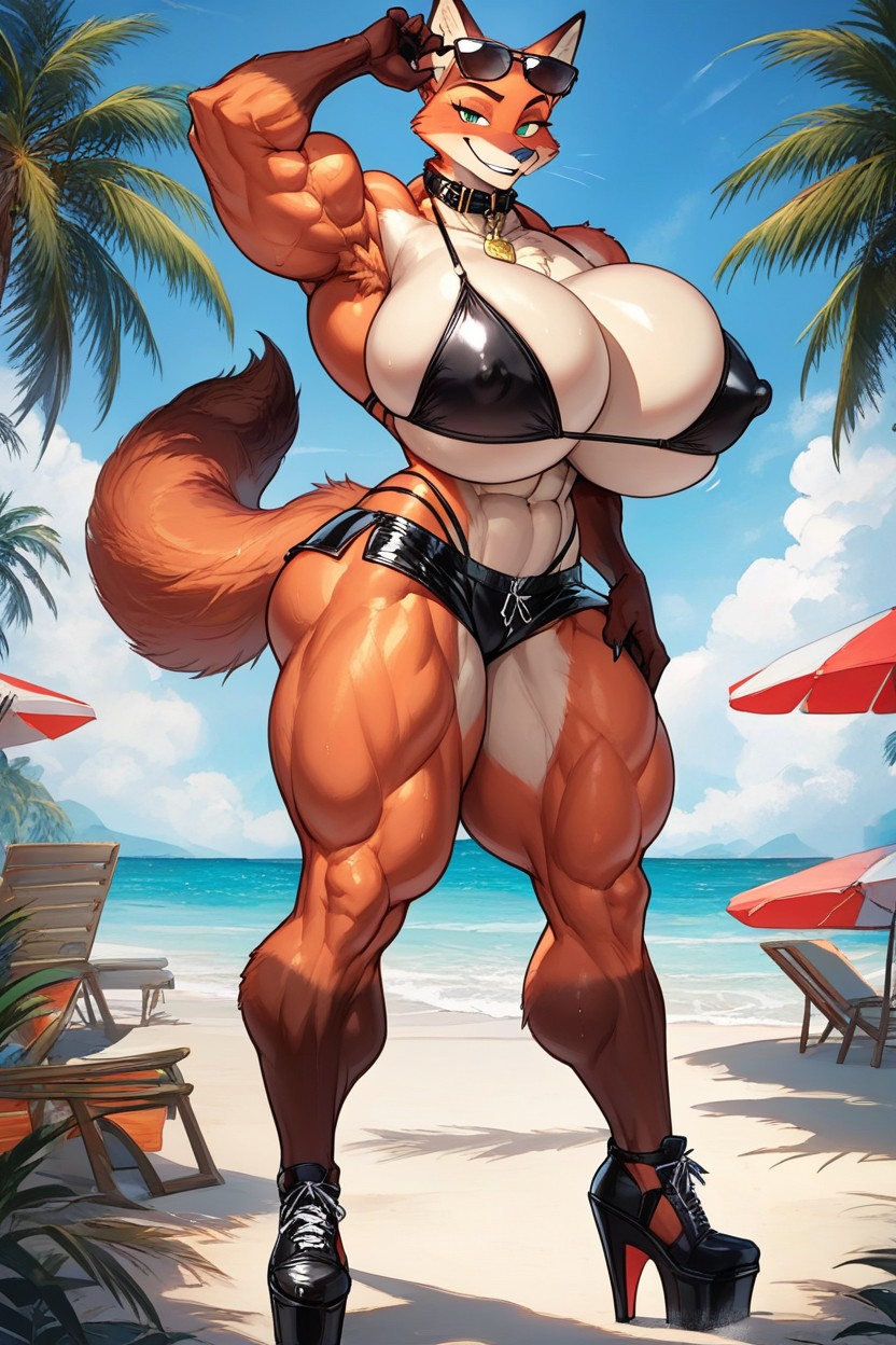 25+, Bikini, Beach Furry AI Porn