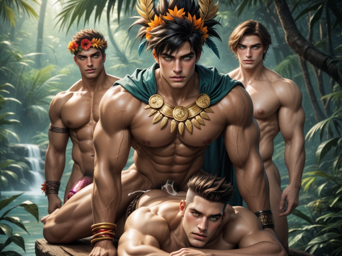 Heterochromia, Black Tattered Cape, Abs AI Gay Porn