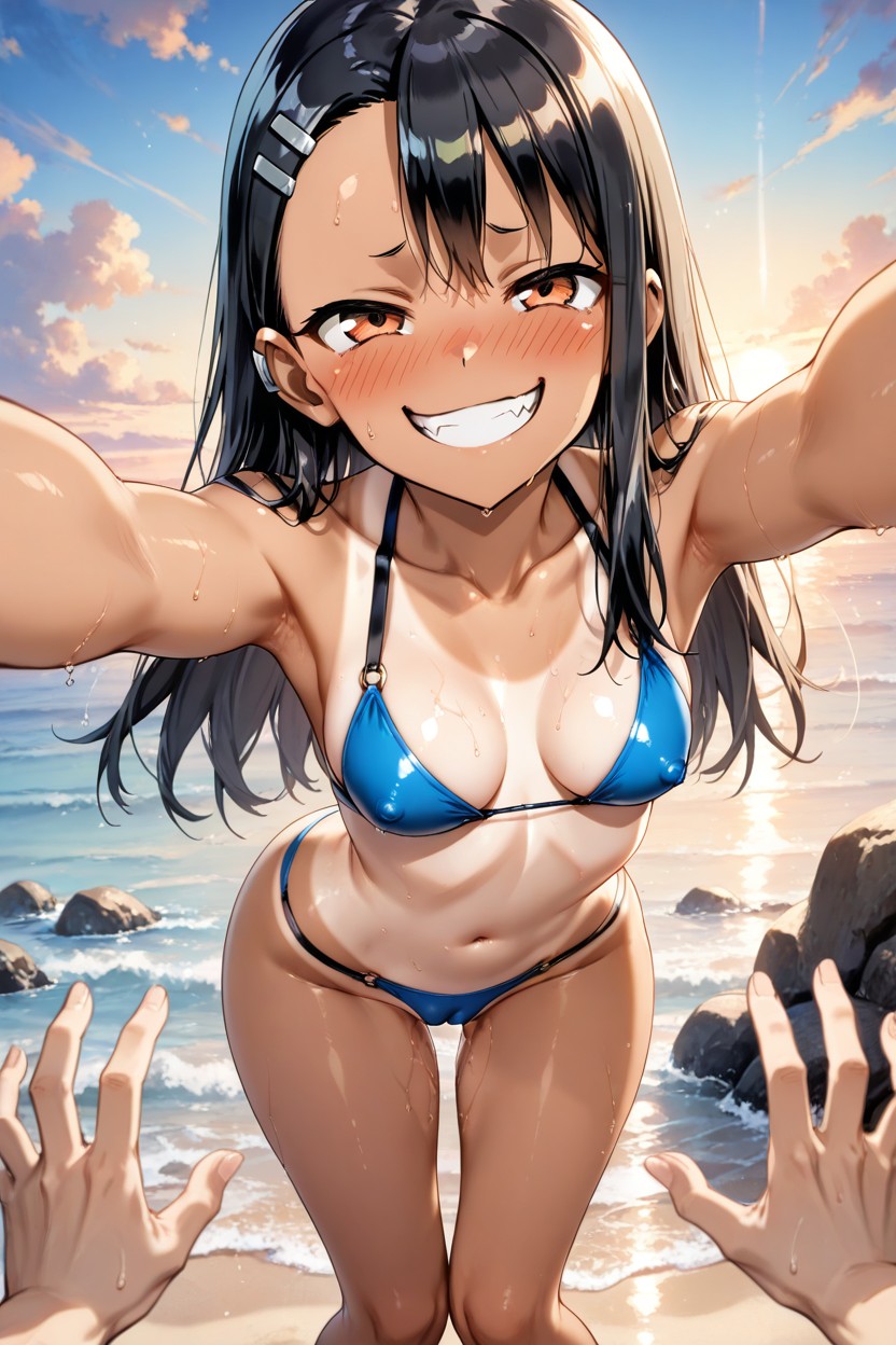 Leaning On A Rock, Pov, Face Hentai AI Porn