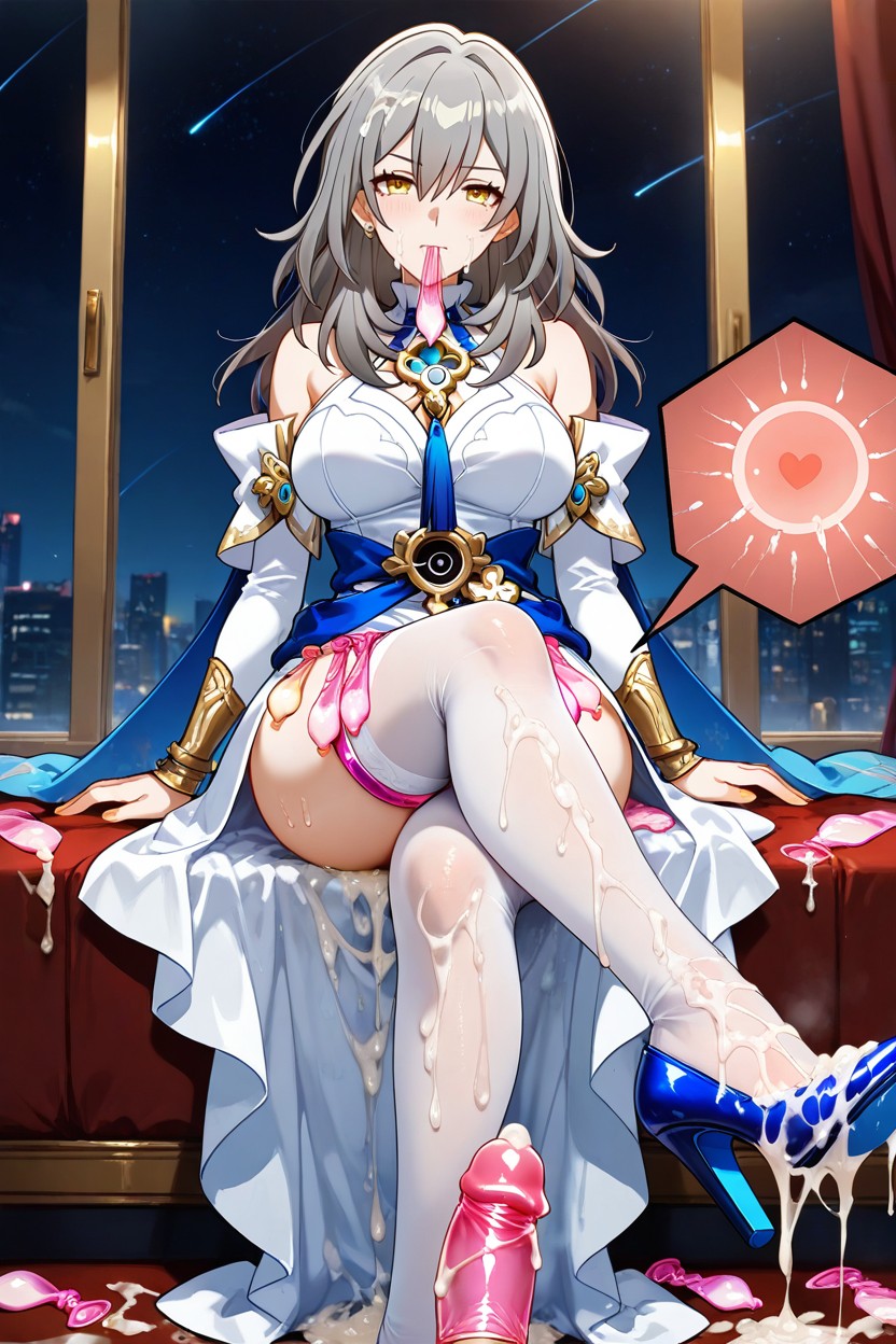 Medium Ass, Swallowing Semen, Skinny Hentai AI Porn