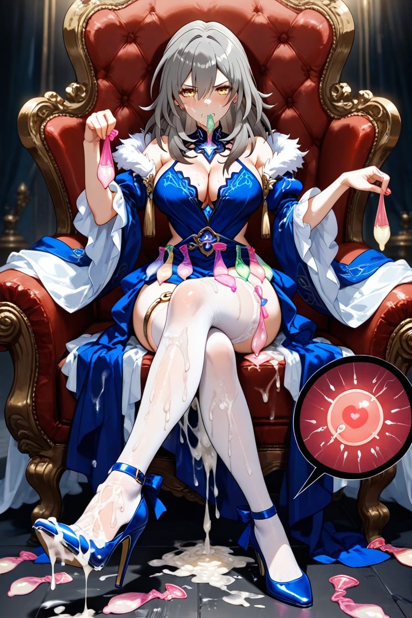 Style Anime, Swallowing Semen, Foot Inside Semen Soaked High Heels Hentai AI Porn