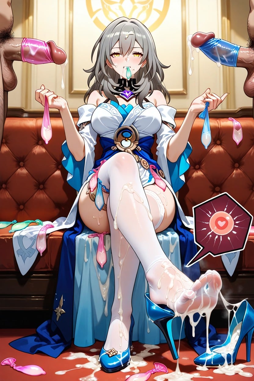 Heel Raised, Semen On High Heels, Cum On Legs Hentai AI Porn