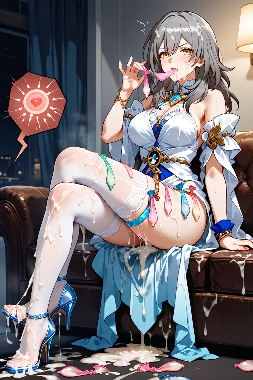 Cum On Shoes, Covered By Cum, Clothes Covered On Semen Hentai AI Porn