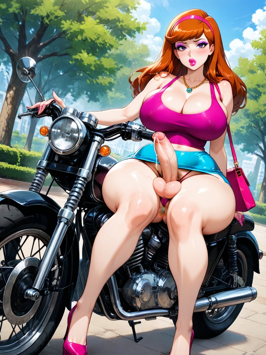 Necklace, Shy, Pubic Hair Hentai AI Porn