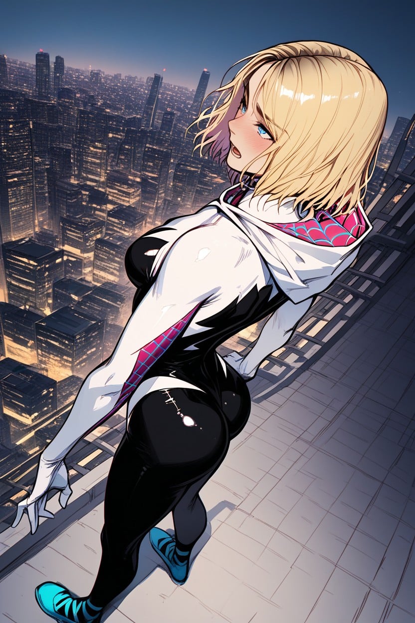 Amazing Quality, Gwen Stacy, Cowboy Shot Porno IA